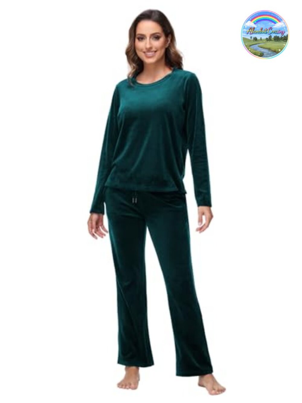 Womens Velour Sweatsuit 2 Piece Tracksuit Lounge Set Velvet Pullover Pants